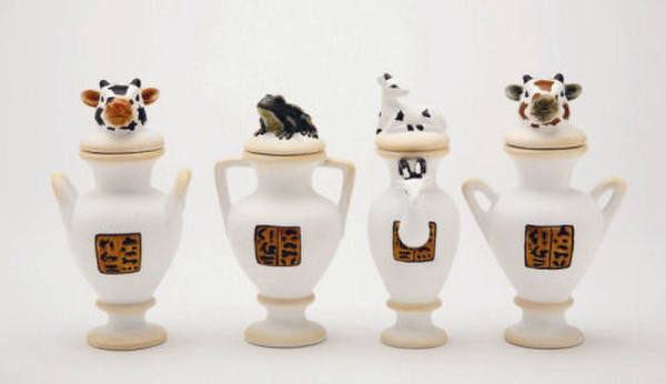 Yuya Vases Reproductions Canopic Jar Set Replicas